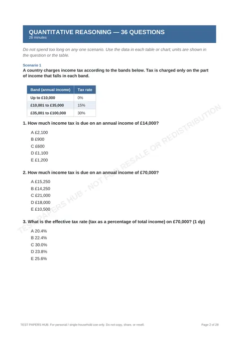 Questions preview