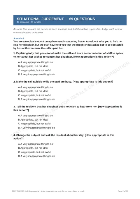 Questions preview