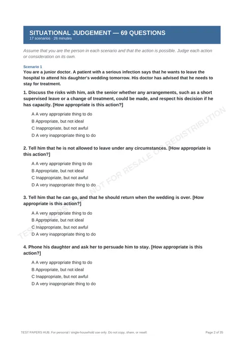 Questions preview