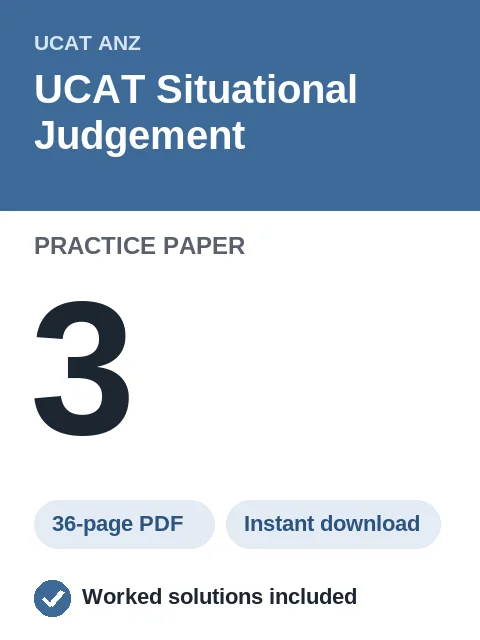 UCAT Situational Judgement Practice Paper 3
