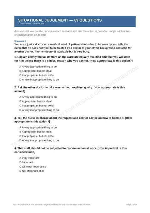 Questions preview