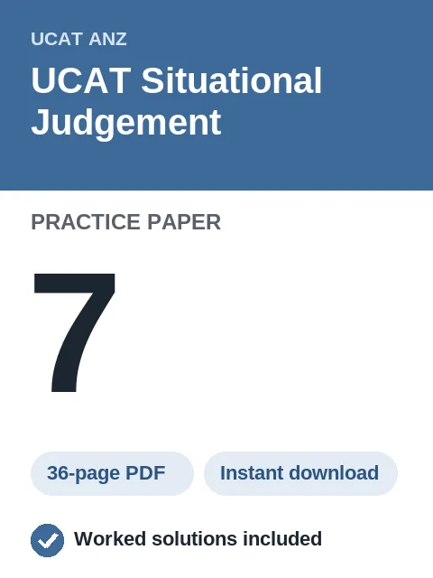 UCAT Situational Judgement Practice Paper 7