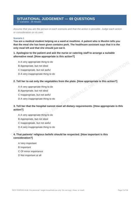 Questions preview