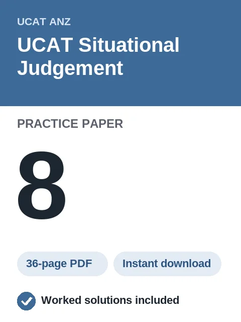 UCAT Situational Judgement Practice Paper 8