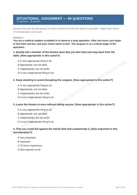 Questions preview