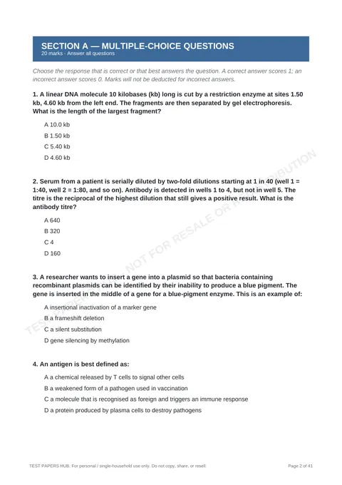 Questions preview