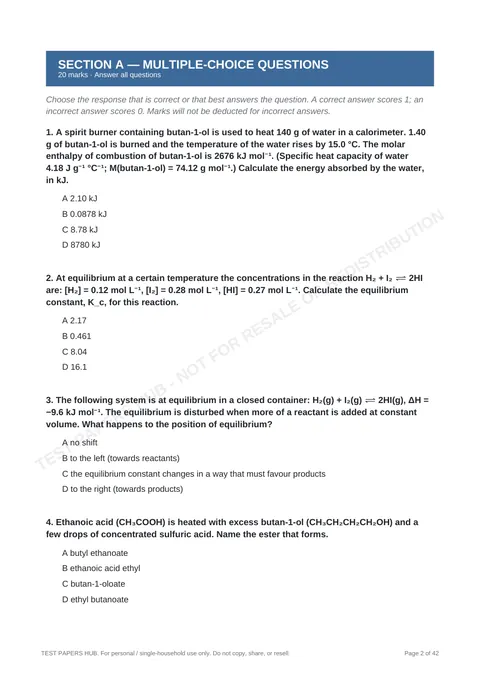 Questions preview