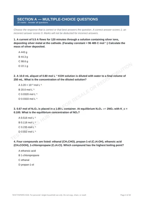 Questions preview