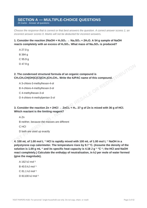Questions preview