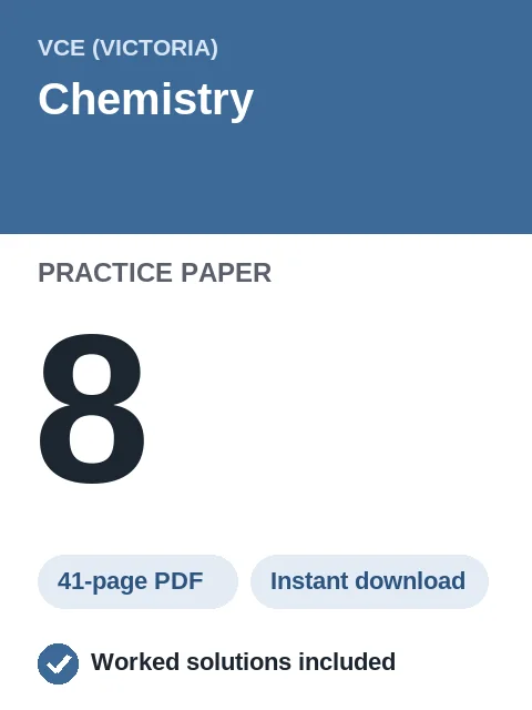VCE Chemistry Practice Paper 8