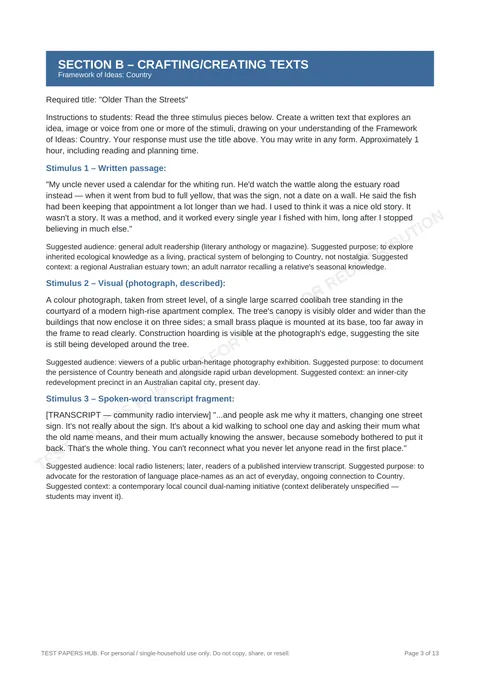 Questions preview