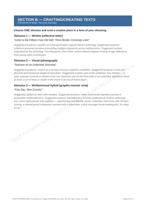 Questions preview