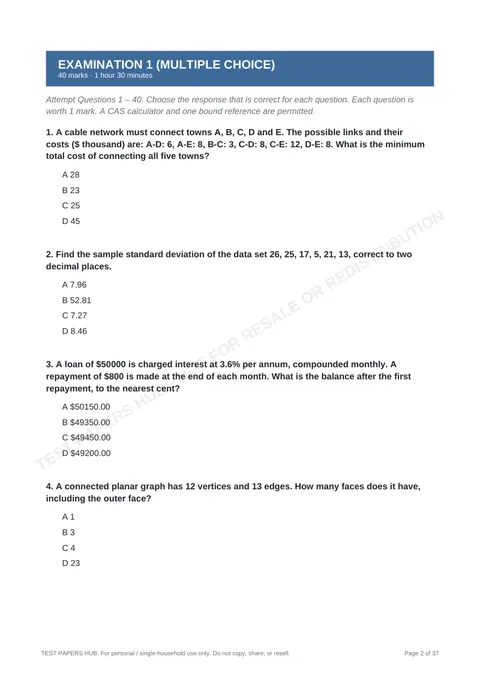 Questions preview