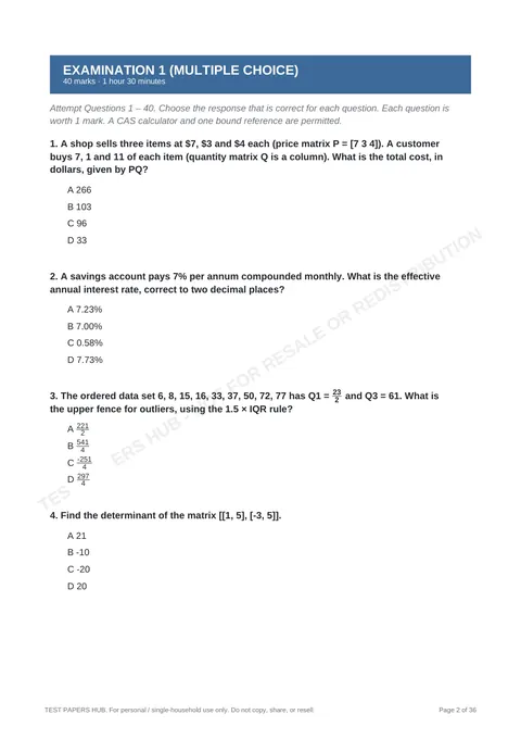 Questions preview