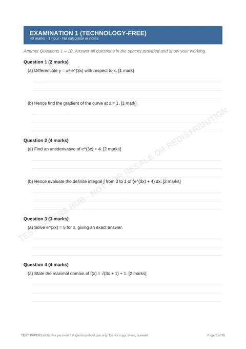 Questions preview