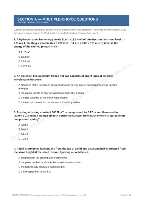 Questions preview