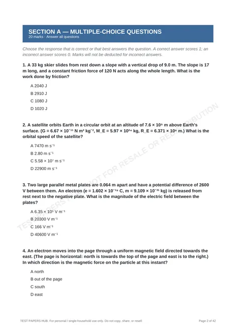 Questions preview